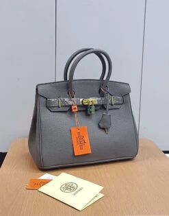 𝐇 Clemence LeatherBag (30*24*15cm)(𝐇 Birkin Clemence Bag 30 24 15cm) -Best Household Items product name 1098807