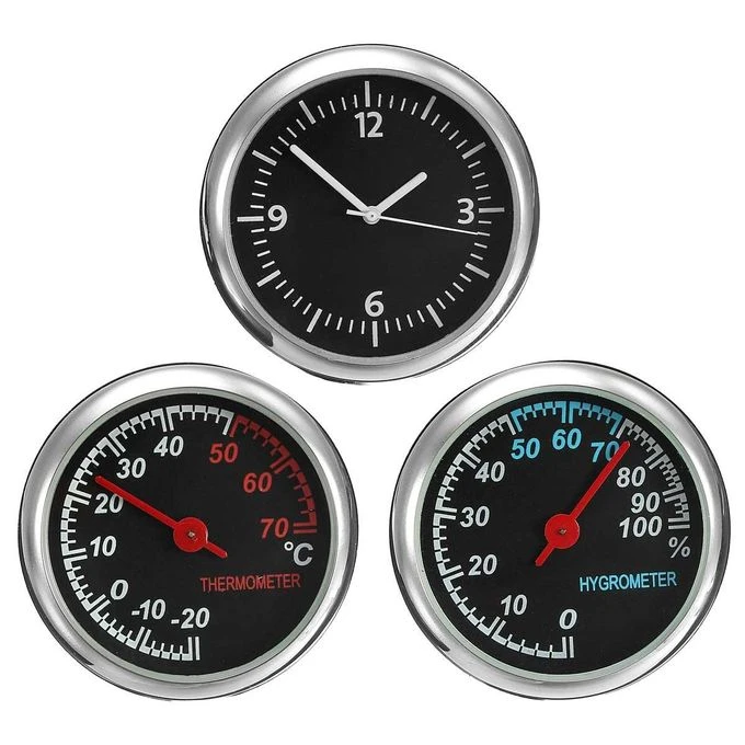 Mini Stick On Clock Hygrometer Clock & Thermometer For Car Dashboard(Mini Stick On Clock Hygrometer Clock Thermometer For Car Dashboard) 4 Mini Stick On Clock Hygrometer Clock & Thermometer For Car Dashboard(Mini Stick On Clock Hygrometer Clock Thermometer For Car Dashboard) - Image 2