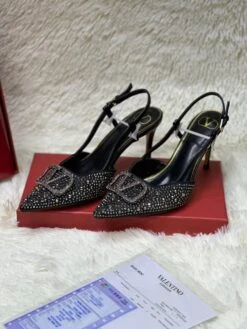 V Buckle Crystal Heels For Women(V Buckle Crystal Heels For Women) -Best Household Items product name 1143484