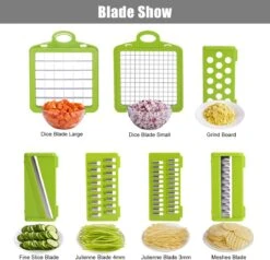 Vegetable Chopper Pro - Multifunctional Blades & Large Container For Salad, Garlic, Fruit, And Potato Delights(Multifunctional Vegetable Chopper) -Best Household Items product name 1170576