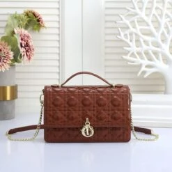 CD Dioramour Top Handle Shiny Leather Bag 24cm(Cd Dioramour Top Handle Shiny Leather Bag) -Best Household Items product name 1297650