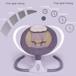Baby Cradle | Baby Crib Cradle | Adjustable Portable Baby Electric SwingRocking Chair(Baby Electric Swing Cradle) -Best Household Items product name 1387497