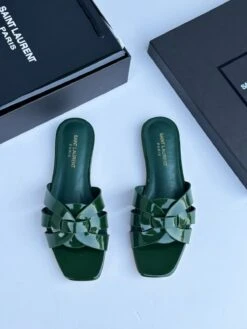 Patent Leather Flat Slippers By YSL(Patent Leather Flat Slippers By Ysl) -Best Household Items product name 1491064