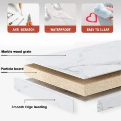 2-Tier Coffee End Tablewith Gold Steel Frame(2 Tier Coffee End Table With Gold Steel Frame) -Best Household Items product name 1564359