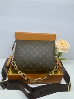 𝐋𝐕 Denim Crossbdy Bag With Chain(𝐋𝐕 Denim Chain Crossbdy Bag) -Best Household Items product name 1610246