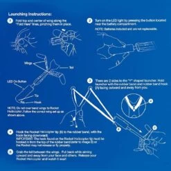 Rocket Copters Slingshot, Party Fun Helicopter Flying Toy(Rocket Copters Slingshot) -Best Household Items product name 1624296