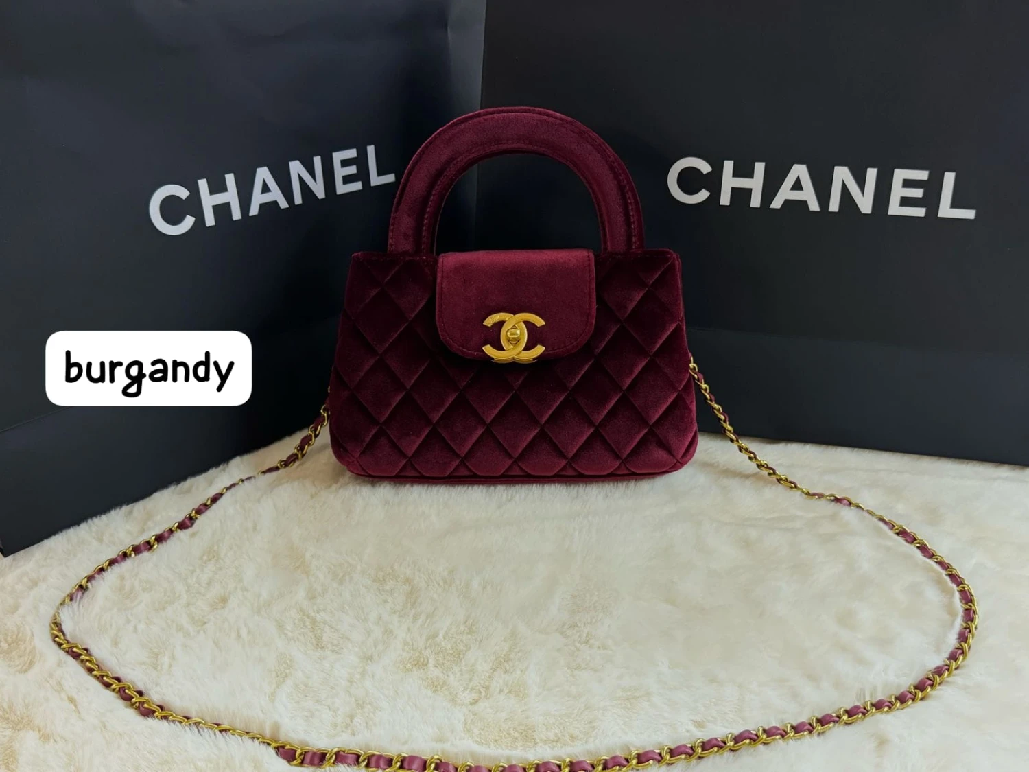 CH Kelly Mini Shopping Bag Velvet Fabric(Ch Kelly Mini Shopping Bag Velvet Fabric) 3 CH Kelly Mini Shopping Bag Velvet Fabric(Ch Kelly Mini Shopping Bag Velvet Fabric)