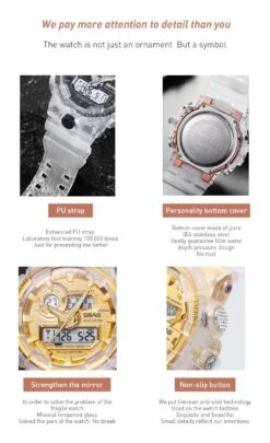 Transparent ElectronicStudent Sports Watch(Transparent Electronic Wristwatch) -Best Household Items product name 1796477