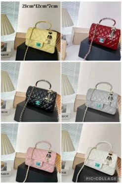 CH Quilted Flap Bag With Handle 21cm(Ch Quilted Flap Bag With Handle 21cm) -Best Household Items product name 1945338