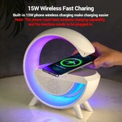 Wireless Charger Atmosphere Lamp - A Multi-functional Marvel Of LED Bluetooth Speaker, Desk Lamp, And RGB Night Light In UAE(Wireless Charger Atmosphere Lamp A Multi Functional Marvel Of Led Bluetooth Speaker Desk Lamp And Rgb Night Light In Uae) -Best Household Items product name 2109827