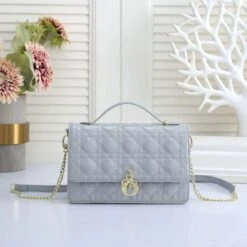 CD Dioramour Top Handle Shiny Leather Bag 24cm(Cd Dioramour Top Handle Shiny Leather Bag) -Best Household Items product name 2137898