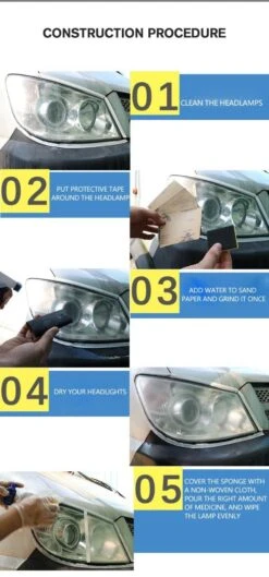 Car Headlight Repair Agent Wipe(Car Headlight Repair Agent Wipe) -Best Household Items product name 2396600