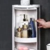 360 Rotating Corner Shelves, Storage Cabinet, White Multi Layer Storage Rack Organizer For Bathroom Countertop Bathtub Toilet Table(360 Corner Shelf Organizer) -Best Household Items product name 2456239