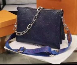 𝐋𝐕 Denim Crossbdy Bag With Chain(𝐋𝐕 Denim Chain Crossbdy Bag) -Best Household Items product name 2474368