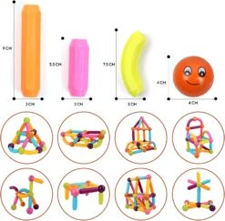 Educational Construction Toys(Educational Construction Toys 64 Pcs) -Best Household Items product name 2640389