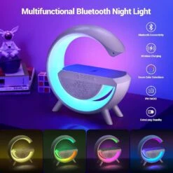 Wireless Charger Atmosphere Lamp - A Multi-functional Marvel Of LED Bluetooth Speaker, Desk Lamp, And RGB Night Light In UAE(Wireless Charger Atmosphere Lamp A Multi Functional Marvel Of Led Bluetooth Speaker Desk Lamp And Rgb Night Light In Uae) -Best Household Items product name 2766856