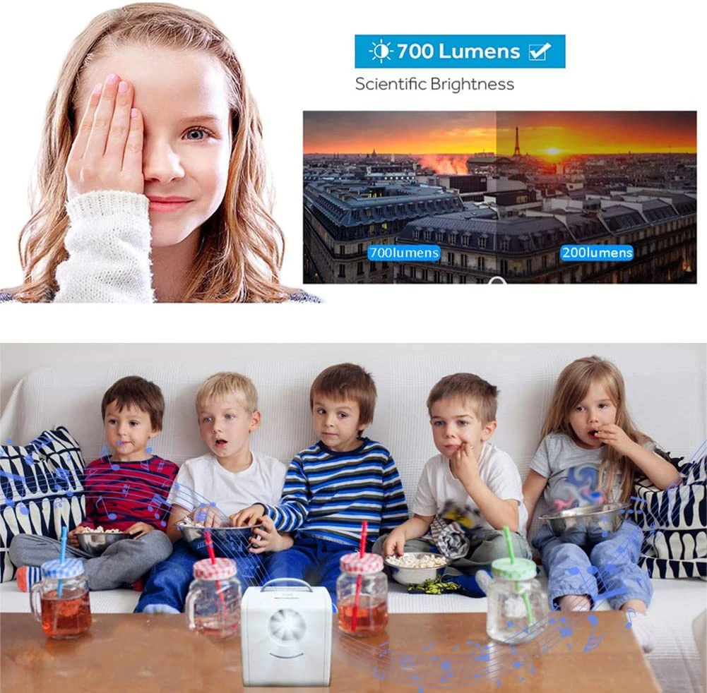 Portable HD Projector Home Cinema And Outdoor Entertainment(Portable Hd Projector Home Cinema And Outdoor Entertainment) 6 Portable HD Projector Home Cinema And Outdoor Entertainment(Portable Hd Projector Home Cinema And Outdoor Entertainment) - Image 4