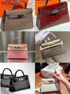 H Mini Crocodile & Alligator Bag 22cm(𝐇 Mini Kelly Crocodile Alligator Bag 22cm) -Best Household Items product name 2899020