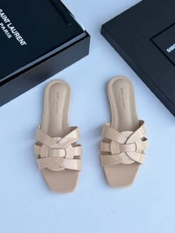 Patent Leather Flat Slippers By YSL(Patent Leather Flat Slippers By Ysl) -Best Household Items product name 2904059