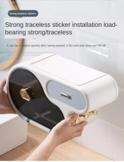 Wall Mount Toilet Roll PaperOrganizer(Wall Mount Toilet Roll Paper Organizer) -Best Household Items product name 2908905