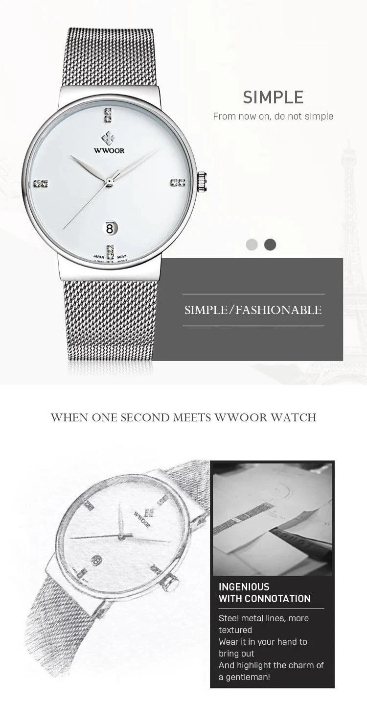 Men's Stainless Steel Mesh Belt Watch(Mens Stainless Steel Mesh Belt Watch) 8 Men's Stainless Steel Mesh Belt Watch(Mens Stainless Steel Mesh Belt Watch) - Image 6