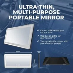 Car Visor Vanity Mirror With Led Lights(Car Visor Vanity Mirror With Led Lights) 18 Car Visor Vanity Mirror With Led Lights(Car Visor Vanity Mirror With Led Lights) -Best Household Items product name 3001005