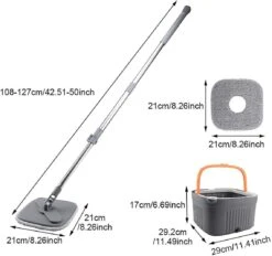 360° Bucket Spin Mop Set(360 Bucket Spin Mop Set) -Best Household Items product name 3043984