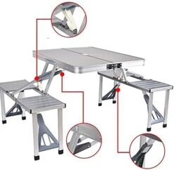 Aluminum Alloy Outdoor Folding Table Chair(Aluminum Alloy Outdoor Folding Table Chair) -Best Household Items product name 3130014