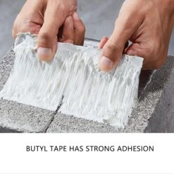 Aluminum Foil Butyl Tape Professional Super Waterproof Tape(Aluminum Foil Butyl Tape Professional Super Waterproof Tape Kitchen And Bathroom House Roof Tape High Temperature Aluminium Tape Outer Wall Roof Leakage Surface Crack Repair Waterproof Tape 50 Mm X 5 M) -Best Household Items product name 3149518
