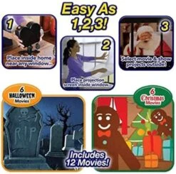 Halloween & Christmas Moviedecor For Window(Halloween Christmas Movie Decor For Window) -Best Household Items product name 3209852