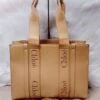 CHL Tan Calfskin Woody Leather Tote Bag(Chl Tan Calfskin Woody Leather Tote Bag)