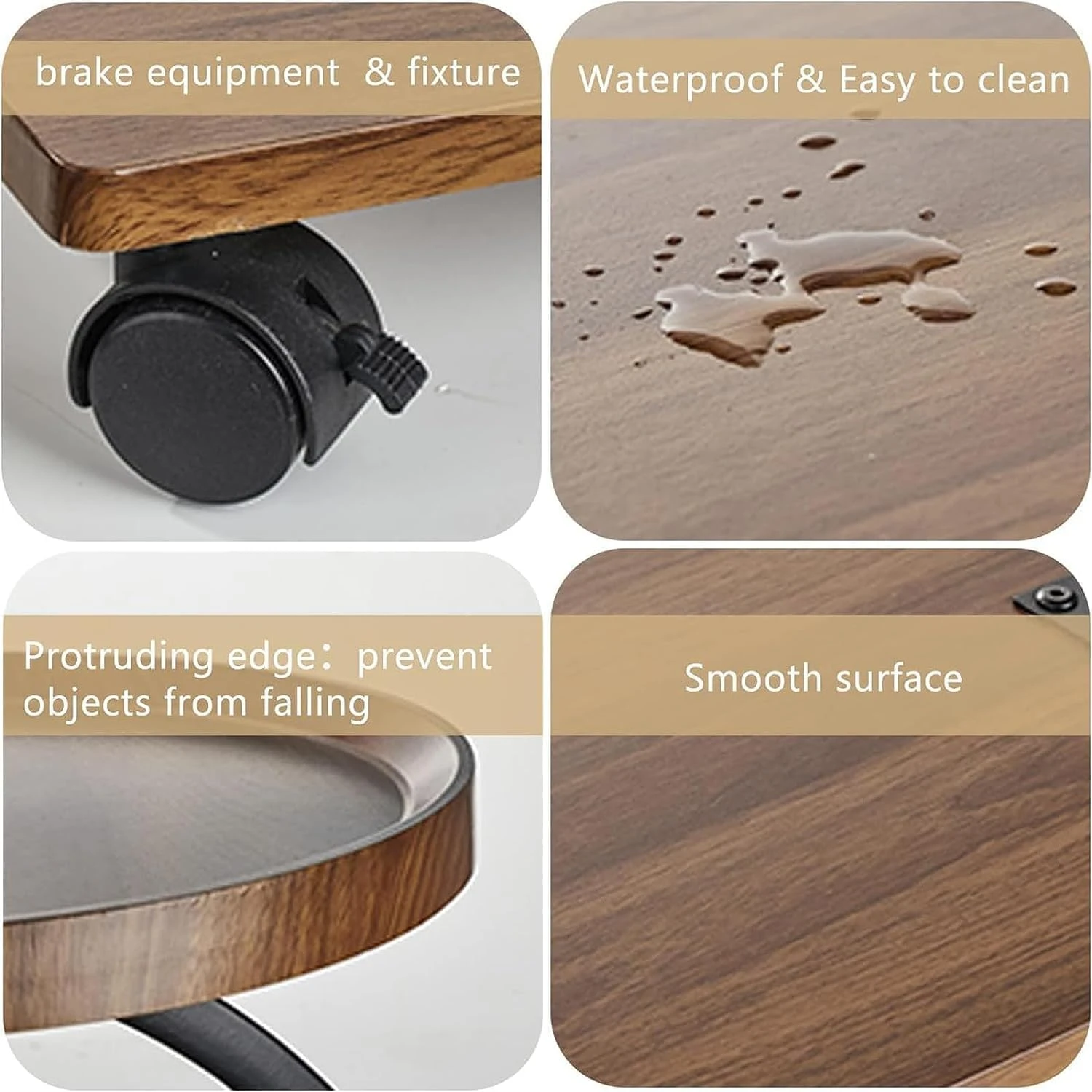 Versatile And Movable Coffee Table - Small Tea Table With Wheels, Perfect For Sofa, Bedroom, And Bedside - C-Type Side Table For Stylish Convenience(Versatile And Movable Coffee Table Small Tea Table With Wheels Perfect For Sofa Bedroom And Bedside C Type Side Table For Stylish Convenience) 8 Versatile And Movable Coffee Table - Small Tea Table With Wheels, Perfect For Sofa, Bedroom, And Bedside - C-Type Side Table For Stylish Convenience(Versatile And Movable Coffee Table Small Tea Table With Wheels Perfect For Sofa Bedroom And Bedside C Type Side Table For Stylish Convenience) - Image 6