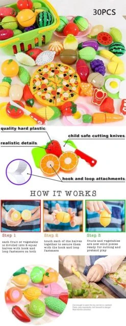 Cutting Play Food Toy For Kids Kitchen(Minikitchen) -Best Household Items product name 3415111