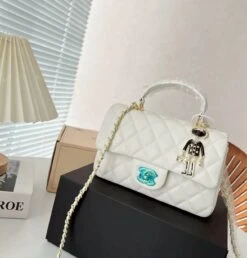 CH Quilted Flap Bag With Handle 21cm(Ch Quilted Flap Bag With Handle 21cm) -Best Household Items product name 3421129