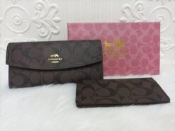 Slim Leather Envelope Wallet With Pouch(Slim Leather Envelope Wallet With Pouch)