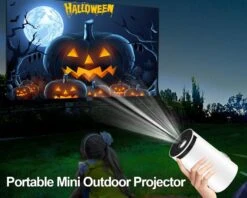 Portable Projector: Your Perfect Home, Office, And Outdoor Entertainment Companion! 6M Warranty(Portable Projector Small Straight Projector For Home Use 180 Degrees Projection Angle Automatic Focus Home Video Projector) -Best Household Items product name 3474425