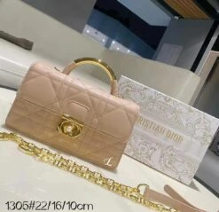 C.D Top Handle Bag In Metal(C D Top Handle Bag In Metal)