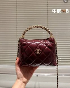 CH Mini Leather Bag With Top Handle(Ch Mini Leather Bag With Top Handle)