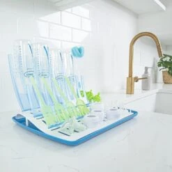 Natural Flow Folding Drying Rack In Blue - A Perfect Blend Of Style And Functionality! Explore The Latest In Dish Drying Solutions(Natural Flow Folding Drying Rack In Blue A Perfect Blend Of Style And Functionality Explore The Latest In Dish Drying Solutions) -Best Household Items product name 3777908