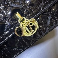 CD Dioramour Top Handle Shiny Leather Bag 24cm(Cd Dioramour Top Handle Shiny Leather Bag) -Best Household Items product name 3855827