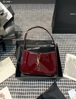 Le5a7 YSL Kelly Shiny Leather Bag(Le5a7 Ysl Kelly Shiny Leather Bag)