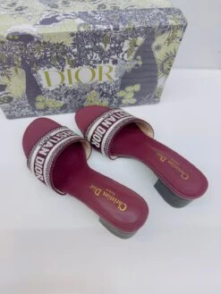 𝐂.𝐃 Dway Embroidered Logo Semi Heel Sandals(𝐂 𝐃 Dway Embroidered Logo Semi Heel Sandals) -Best Household Items product name 3935169