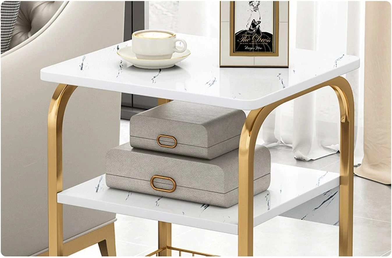 Countertop Bedside End Table(Marble Countertop Bedside End Table) 4 Countertop Bedside End Table(Marble Countertop Bedside End Table) - Image 2