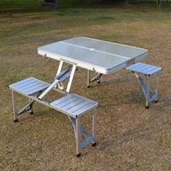 Aluminum Alloy Outdoor Folding Table Chair(Aluminum Alloy Outdoor Folding Table Chair) -Best Household Items product name 4184553
