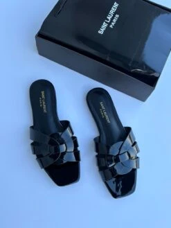 Patent Leather Flat Slippers By YSL(Patent Leather Flat Slippers By Ysl) -Best Household Items product name 4230400