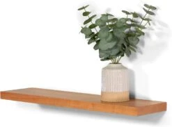 Wall Shelf Brown - Space-Saving Storage Without Stand(Wall Shelf Brown Space Saving Storage Without Stand) -Best Household Items product name 4364091