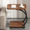 Versatile And Movable Coffee Table - Small Tea Table With Wheels, Perfect For Sofa, Bedroom, And Bedside - C-Type Side Table For Stylish Convenience(Versatile And Movable Coffee Table Small Tea Table With Wheels Perfect For Sofa Bedroom And Bedside C Type Side Table For Stylish Convenience)