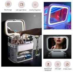 LED Mirror & Cosmetic Storage Box(Led Mirror Cosmetic Storage Box) -Best Household Items product name 4660062