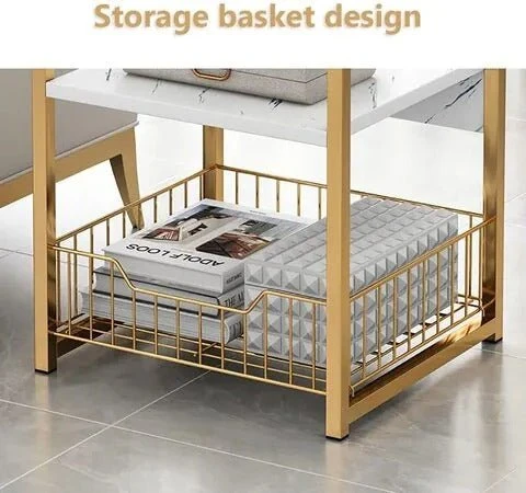 Countertop Bedside End Table(Marble Countertop Bedside End Table) 5 Countertop Bedside End Table(Marble Countertop Bedside End Table) - Image 3