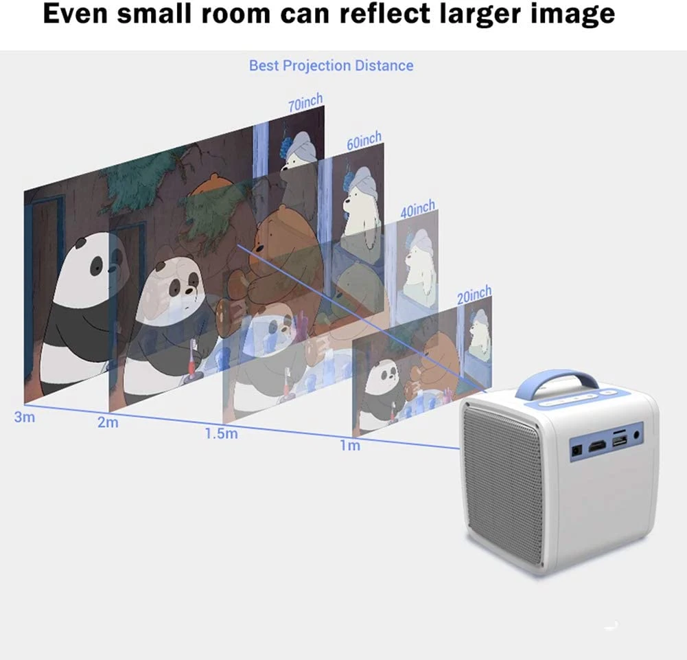 Portable HD Projector Home Cinema And Outdoor Entertainment(Portable Hd Projector Home Cinema And Outdoor Entertainment) 12 Portable HD Projector Home Cinema And Outdoor Entertainment(Portable Hd Projector Home Cinema And Outdoor Entertainment) - Image 10